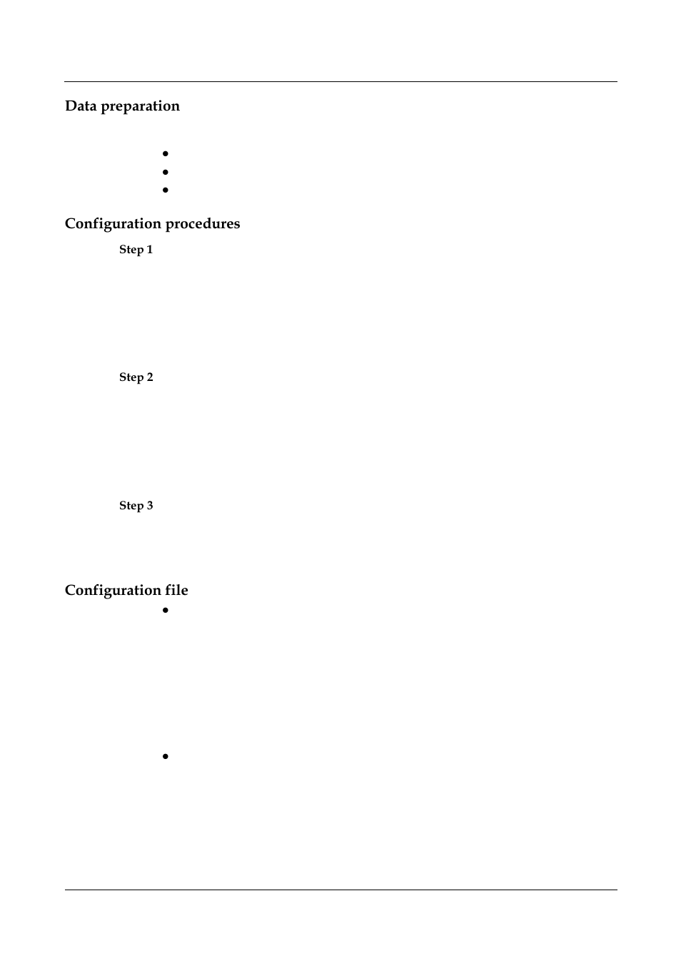 Data preparation, Configuration procedures, Configuration file | Nortel Networks 8000 User Manual | Page 252 / 486