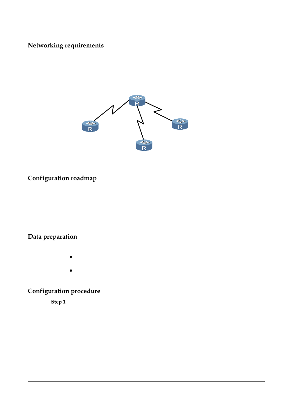 Networking requirements, Configuration roadmap, Data preparation | Configuration procedure | Nortel Networks 8000 User Manual | Page 256 / 486