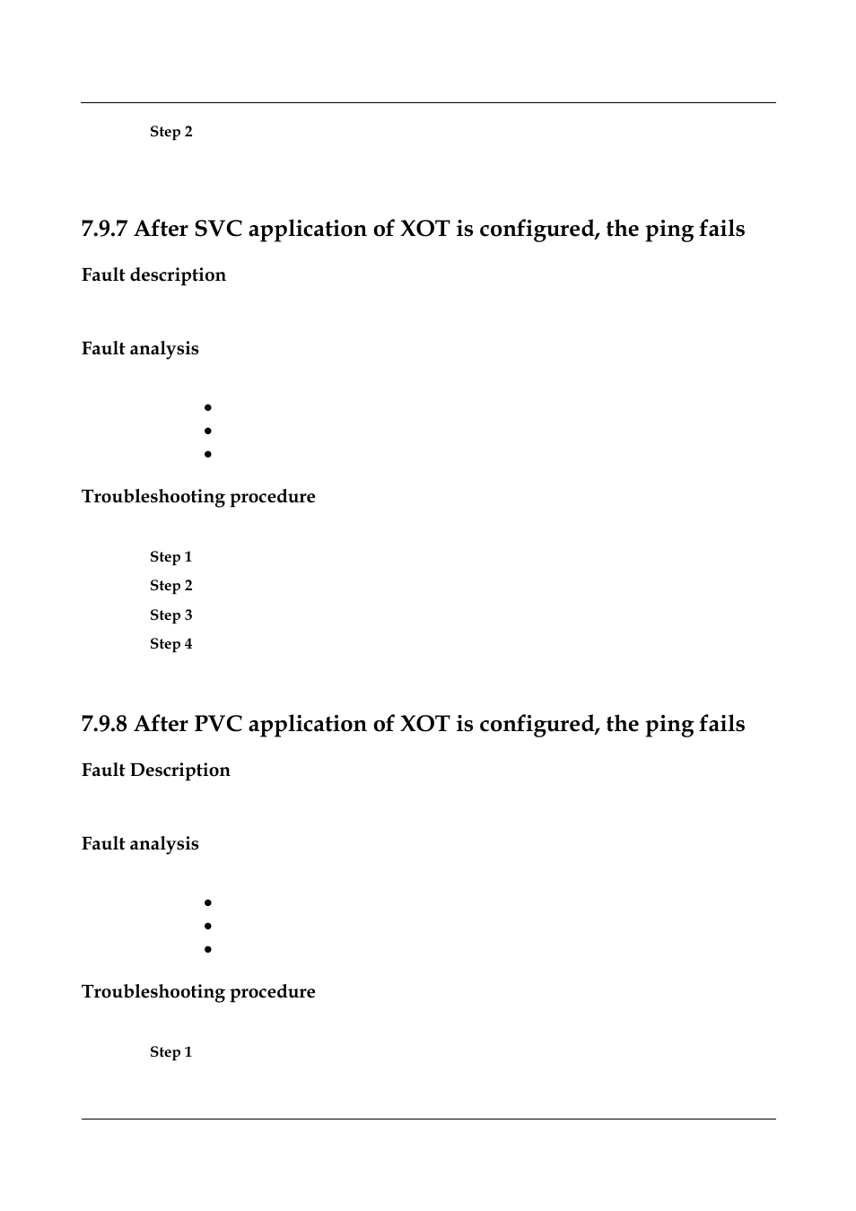 Fault description, Fault analysis, Troubleshooting procedure | Nortel Networks 8000 User Manual | Page 281 / 486