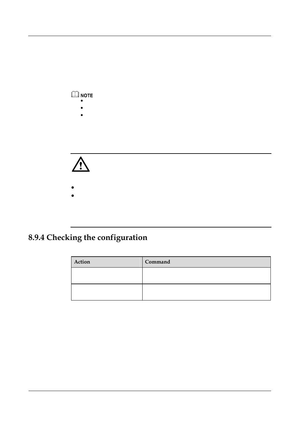 4 checking the configuration, 3 checking the configuration -16, Checking the configuration | Nortel Networks 8000 User Manual | Page 325 / 486