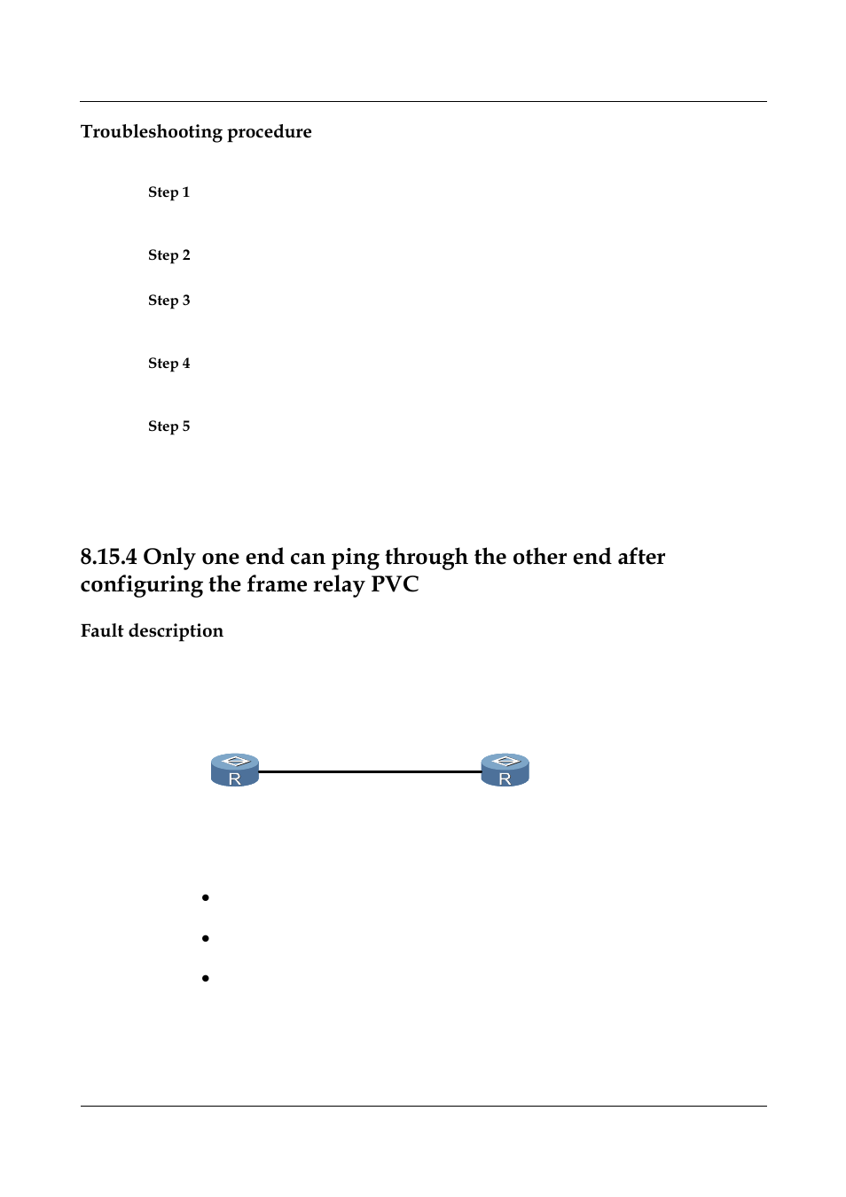 Troubleshooting procedure, Fault description | Nortel Networks 8000 User Manual | Page 365 / 486