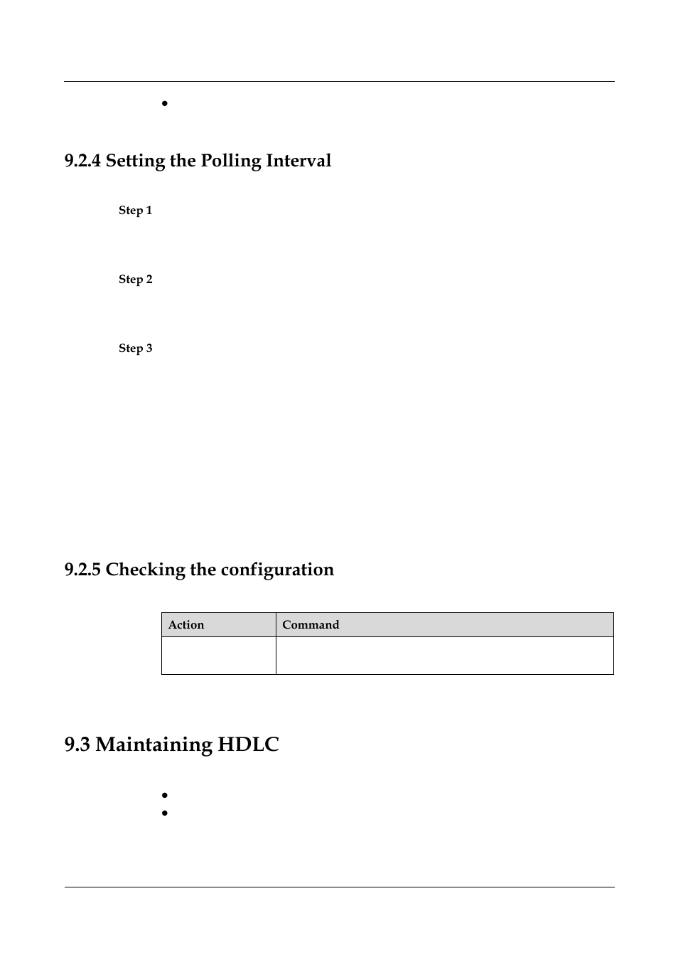 4 setting the polling interval, 5 checking the configuration, 3 maintaining hdlc | 5 checking the configuration -29, 4 setting the polling interval -4, 3 maintaining hdlc -4 | Nortel Networks 8000 User Manual | Page 376 / 486