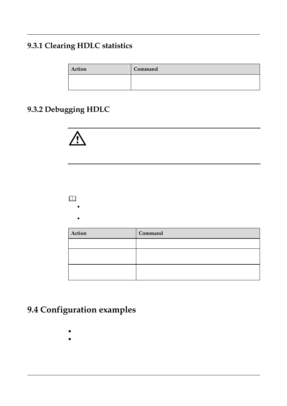 1 clearing hdlc statistics, 2 debugging hdlc, 4 configuration examples | 14 configuration examples -45, 1 clearing hdlc statistics -5, 2 debugging hdlc -5 | Nortel Networks 8000 User Manual | Page 377 / 486