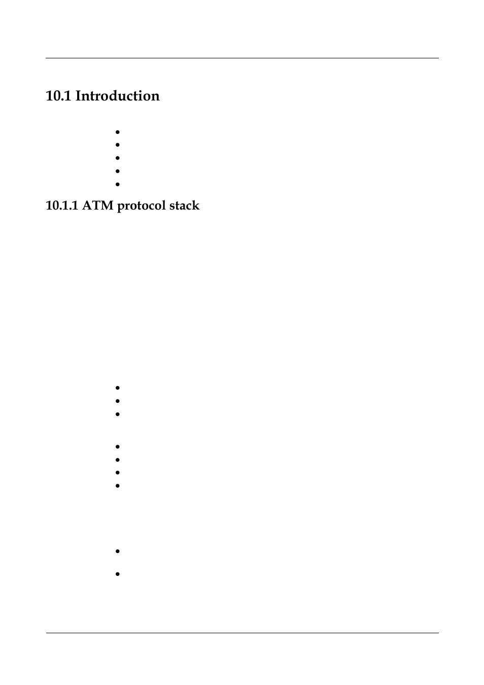 1 introduction, 1 atm protocol stack, 1 introduction -2 | 1 atm protocol stack -3 | Nortel Networks 8000 User Manual | Page 389 / 486