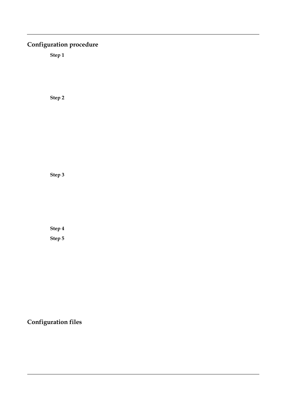 Configuration procedure, Configuration files | Nortel Networks 8000 User Manual | Page 430 / 486