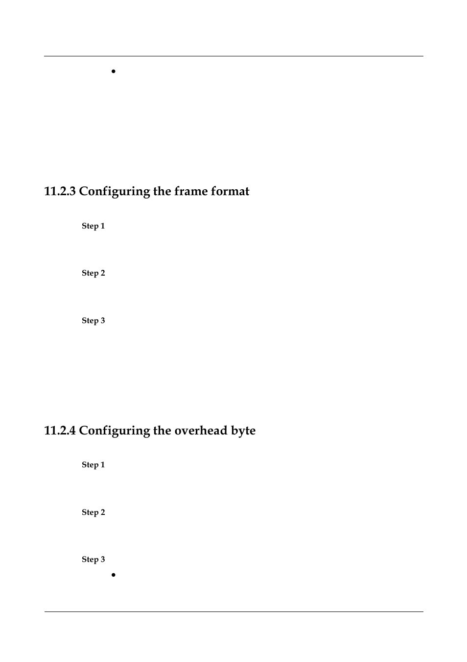 3 configuring the frame format, 4 configuring the overhead byte, 3 configuring the frame format -6 | 4 configuring the overhead byte -6, Configuring the frame format, Configuring the overhead byte | Nortel Networks 8000 User Manual | Page 449 / 486