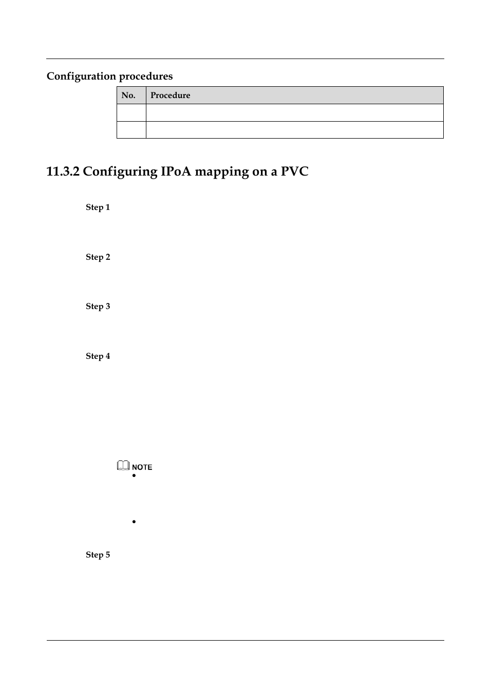 Configuration procedures, 2 configuring ipoa mapping on a pvc, 2 configuring ipoa mapping on a pvc -10 | Nortel Networks 8000 User Manual | Page 453 / 486