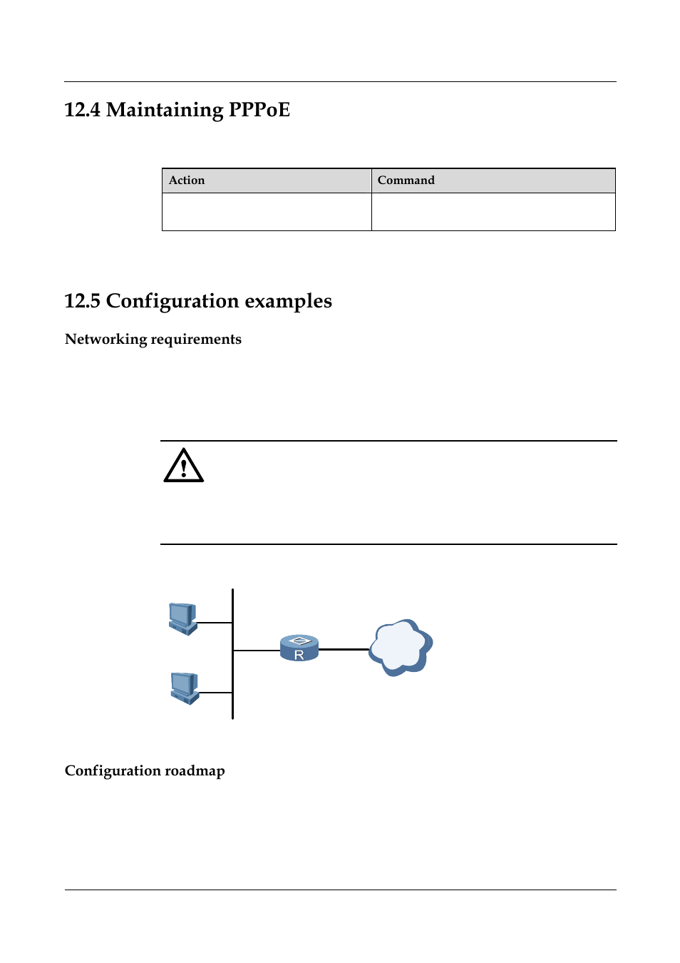 4 maintaining pppoe, 5 configuration examples, Networking requirements | Configuration roadmap, 6 configuration example of ipoa -14, 4 maintaining pppoe -8, 3 configuring pppoe, Parameters | Nortel Networks 8000 User Manual | Page 473 / 486