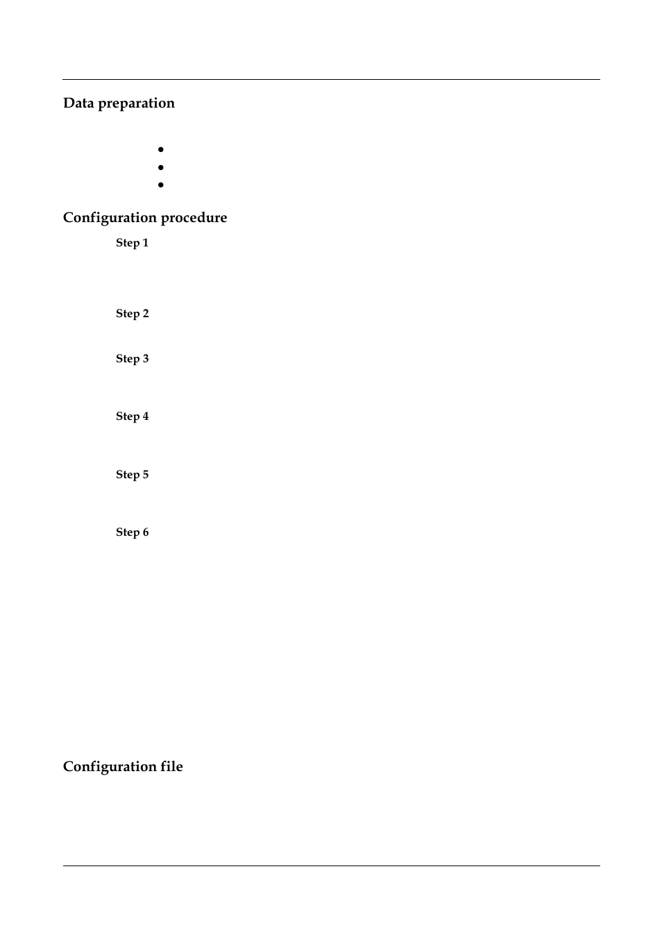 Data preparation, Configuration procedure, Configuration file | Nortel Networks 8000 User Manual | Page 474 / 486