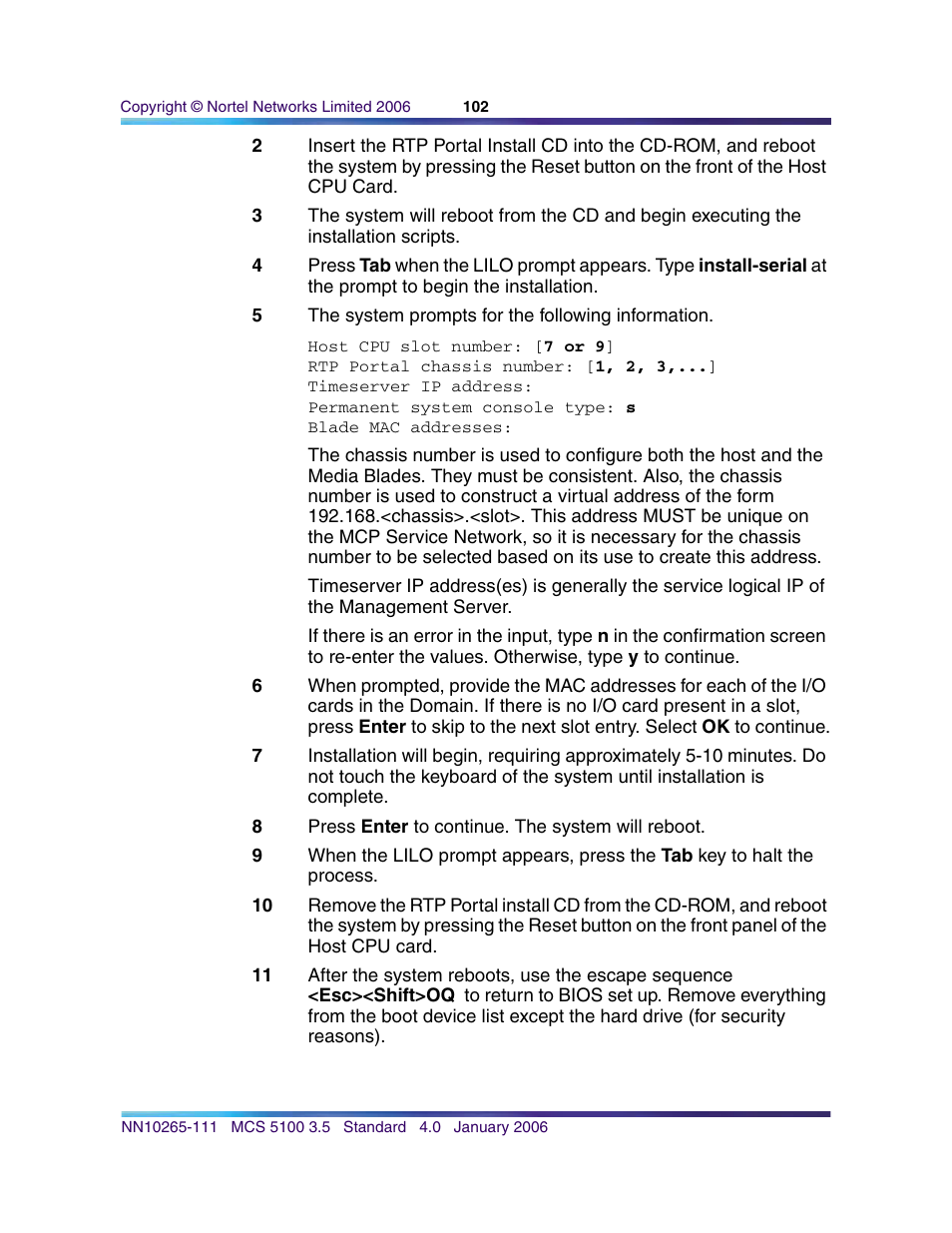 Nortel Networks NN10265-111 User Manual | Page 102 / 118