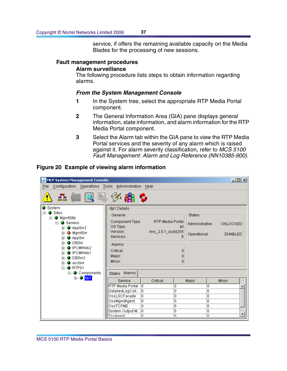 Fault management procedures, Alarm surveillance | Nortel Networks NN10265-111 User Manual | Page 37 / 118