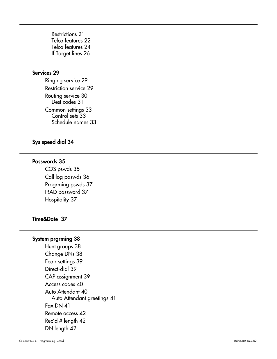 Nortel Networks ICS 4.1 User Manual | Page 4 / 77