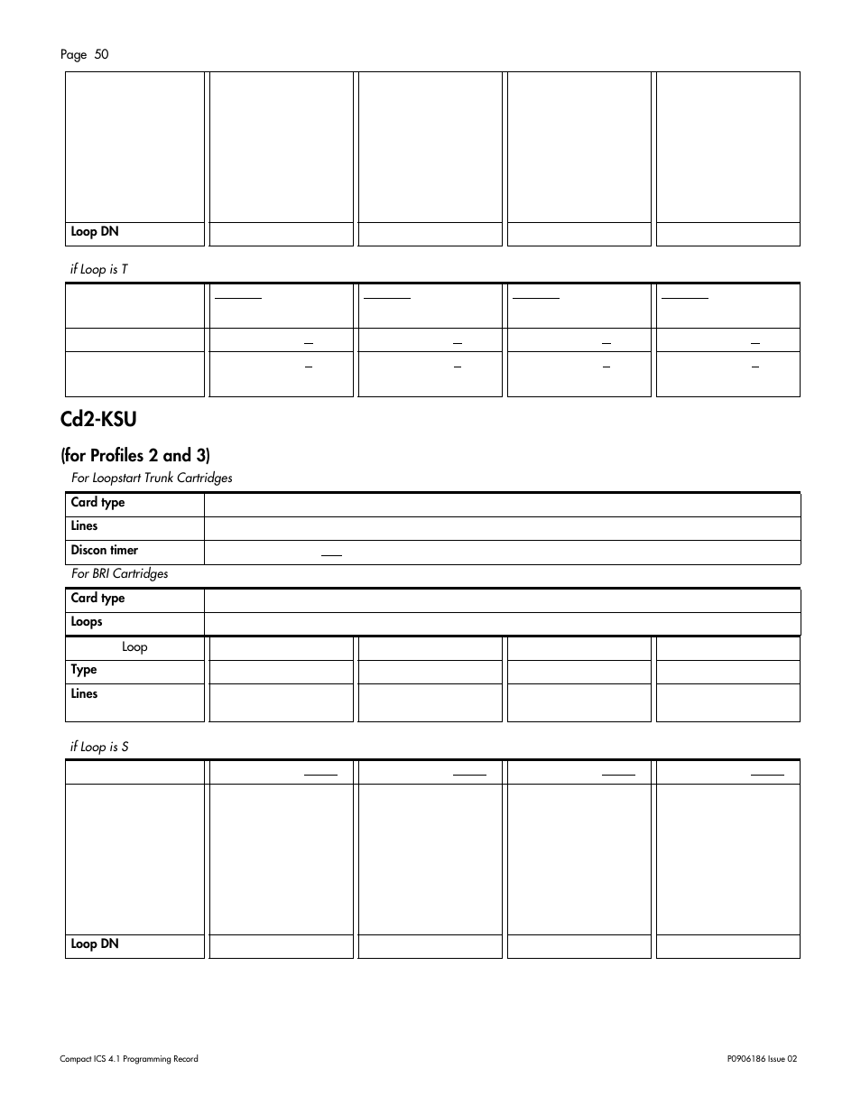 Cd2-ksu, For profiles 2 and 3) | Nortel Networks ICS 4.1 User Manual | Page 56 / 77