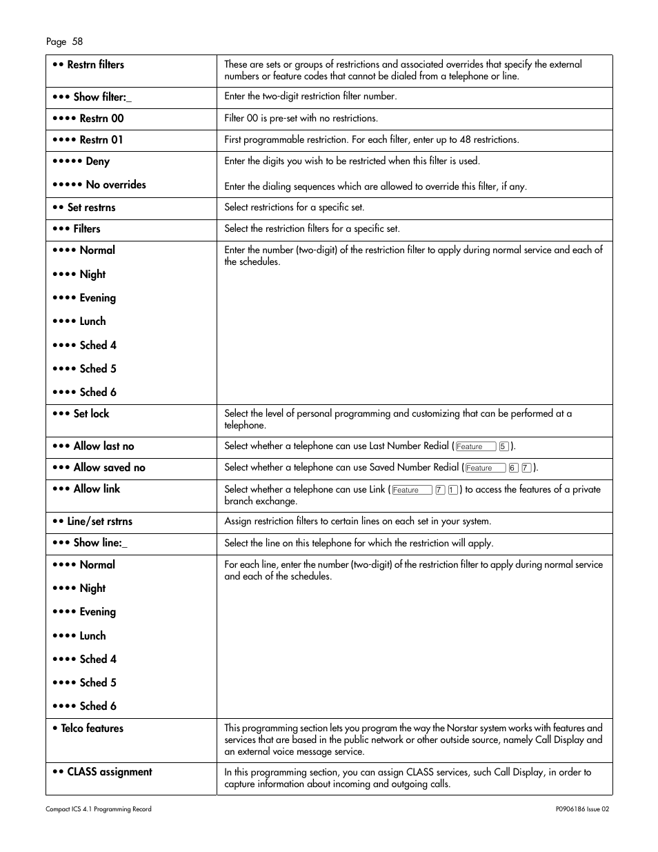 Nortel Networks ICS 4.1 User Manual | Page 64 / 77