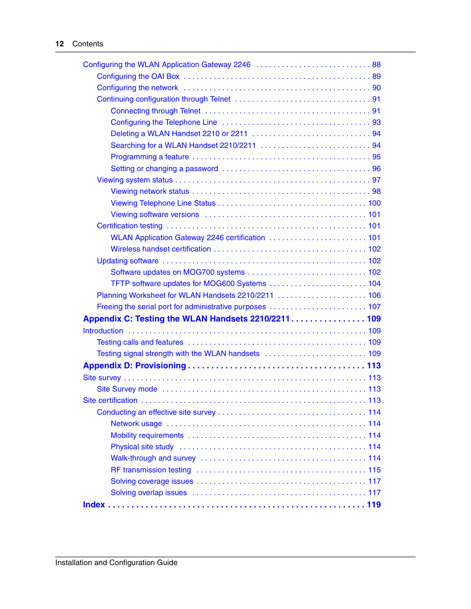 Nortel Networks MOG6xx User Manual | Page 12 / 120