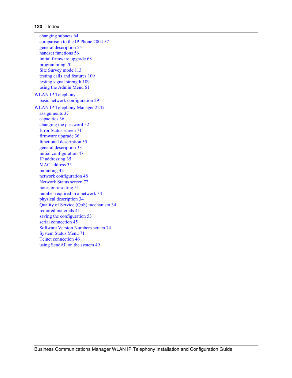 Nortel Networks MOG6xx User Manual | Page 120 / 120