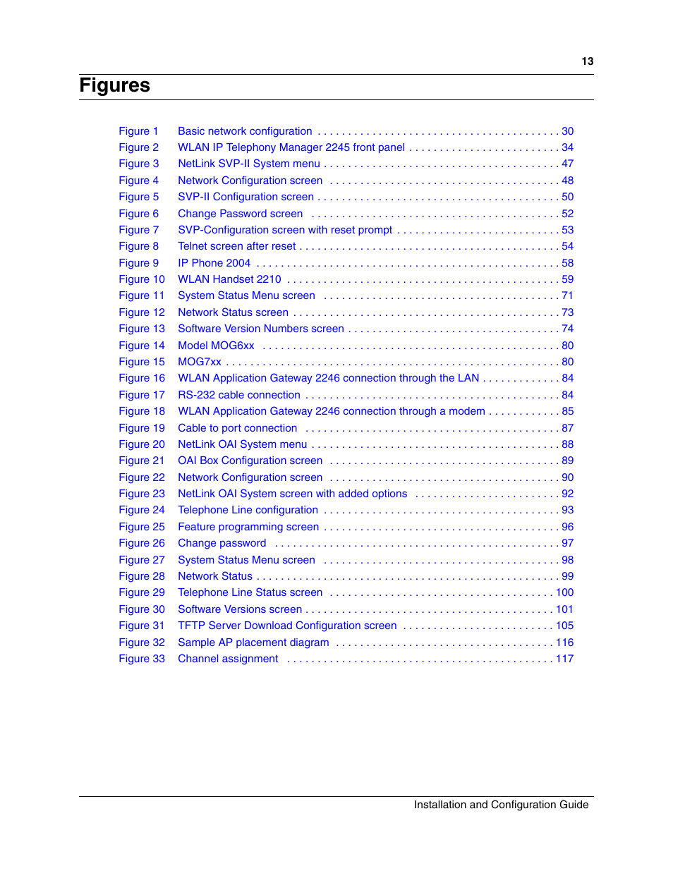 Figures | Nortel Networks MOG6xx User Manual | Page 13 / 120