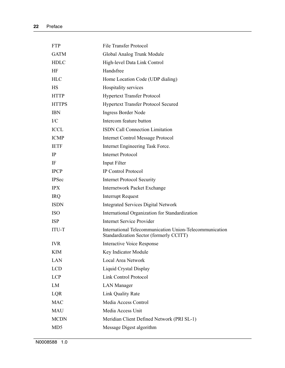 Nortel Networks MOG6xx User Manual | Page 22 / 120