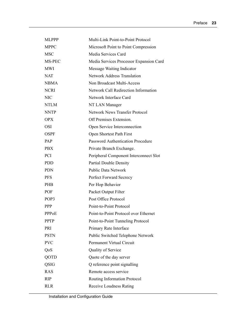 Nortel Networks MOG6xx User Manual | Page 23 / 120