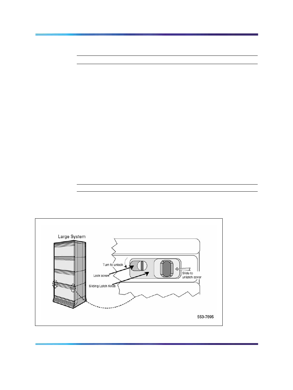 Figure 4 module cover locking latches, Procedure 2, Remove the module cover for card installation | Nortel Networks NN43001-318 User Manual | Page 20 / 108