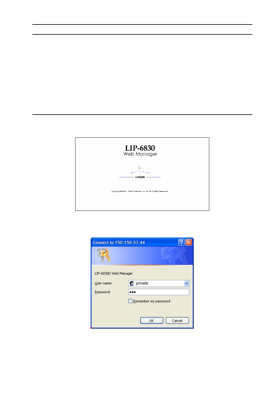 Web manager configuration | Nortel Networks LIP-6830 User Manual | Page 71 / 129