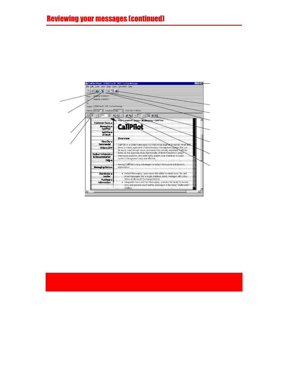 Nortel Networks Call Pilot NTRG22AC User Manual | Page 18 / 36