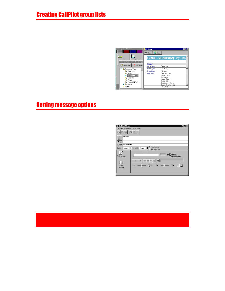 Nortel Networks Call Pilot NTRG22AC User Manual | Page 23 / 36