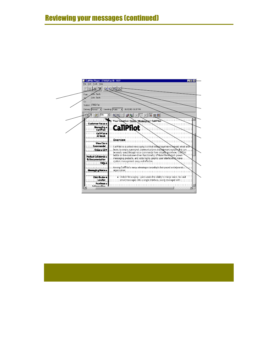 Nortel Networks Call Pilot NTRG22AC User Manual | Page 26 / 36