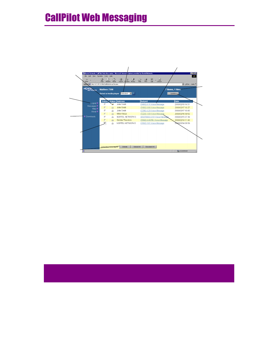 Nortel Networks Call Pilot NTRG22AC User Manual | Page 34 / 36