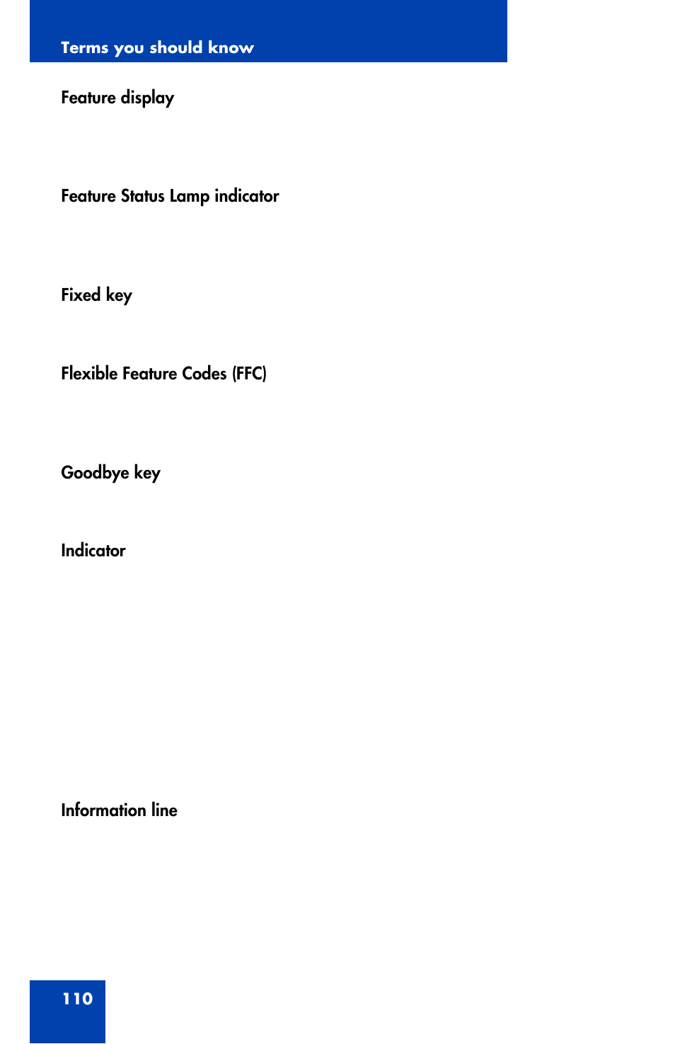 Nortel Networks 1110 User Manual | Page 110 / 120