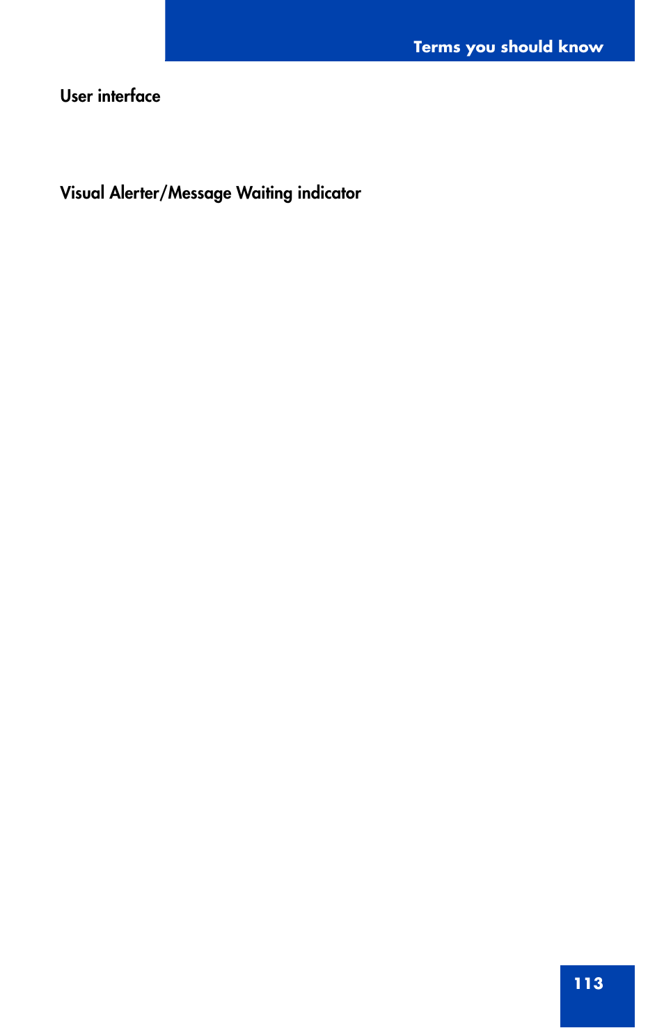Nortel Networks 1110 User Manual | Page 113 / 120