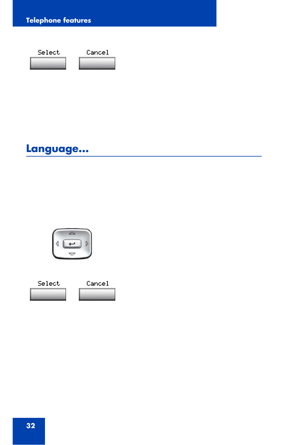 Language | Nortel Networks 1110 User Manual | Page 32 / 120