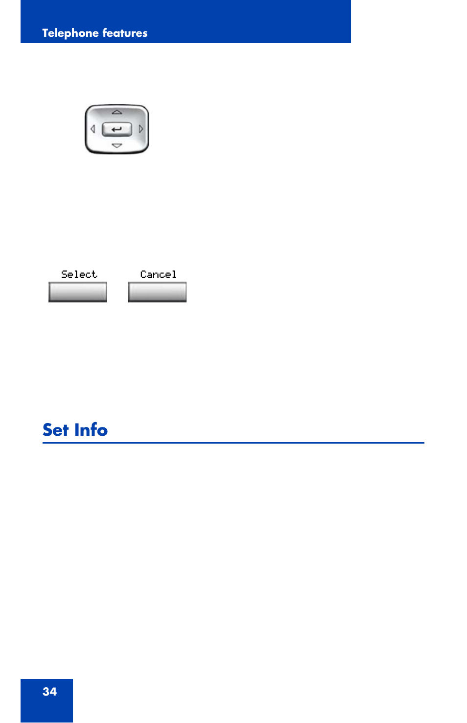 Set info | Nortel Networks 1110 User Manual | Page 34 / 120