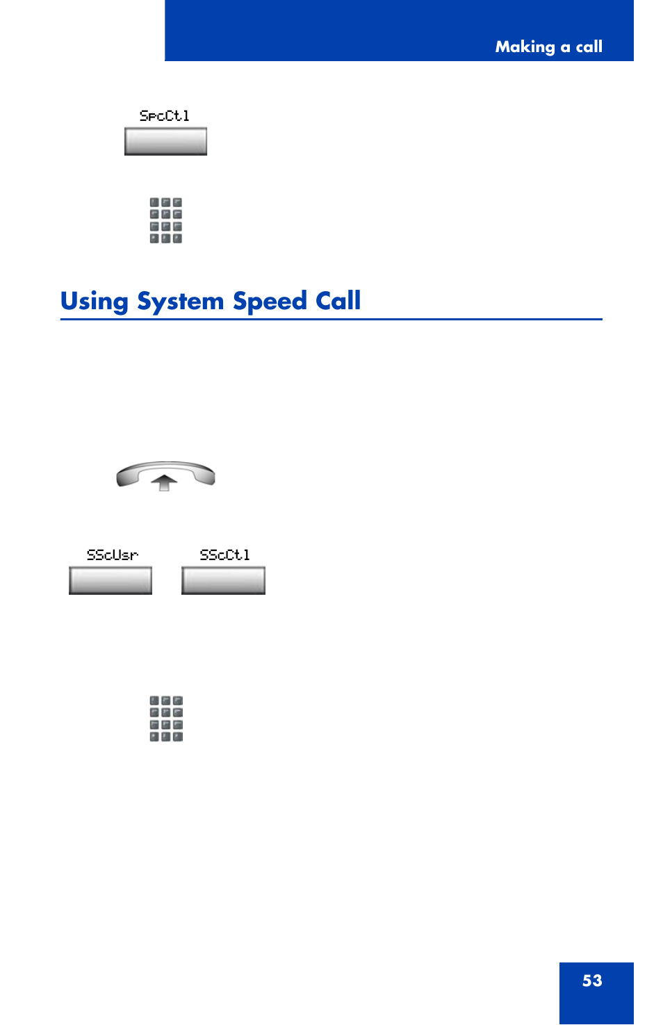 Using system speed call | Nortel Networks 1110 User Manual | Page 53 / 120