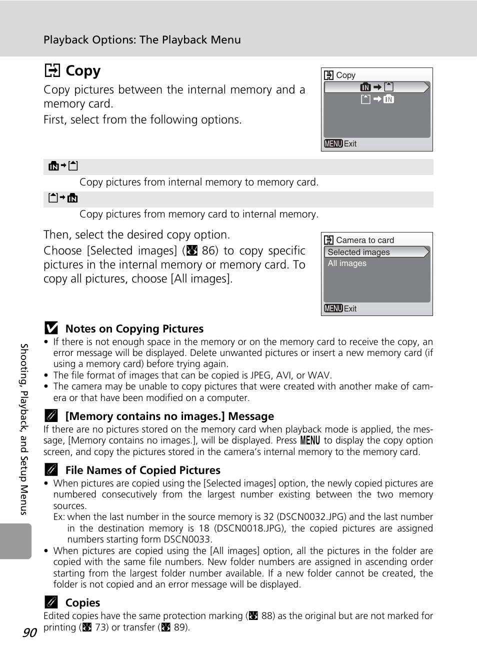 Copy, L copy | Nikon L12 User Manual | Page 102 / 144
