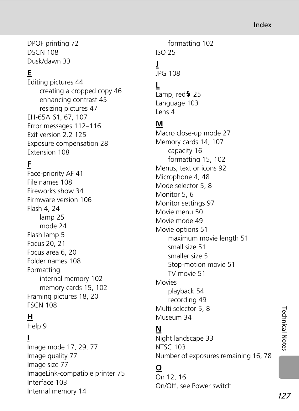 Nikon L12 User Manual | Page 139 / 144