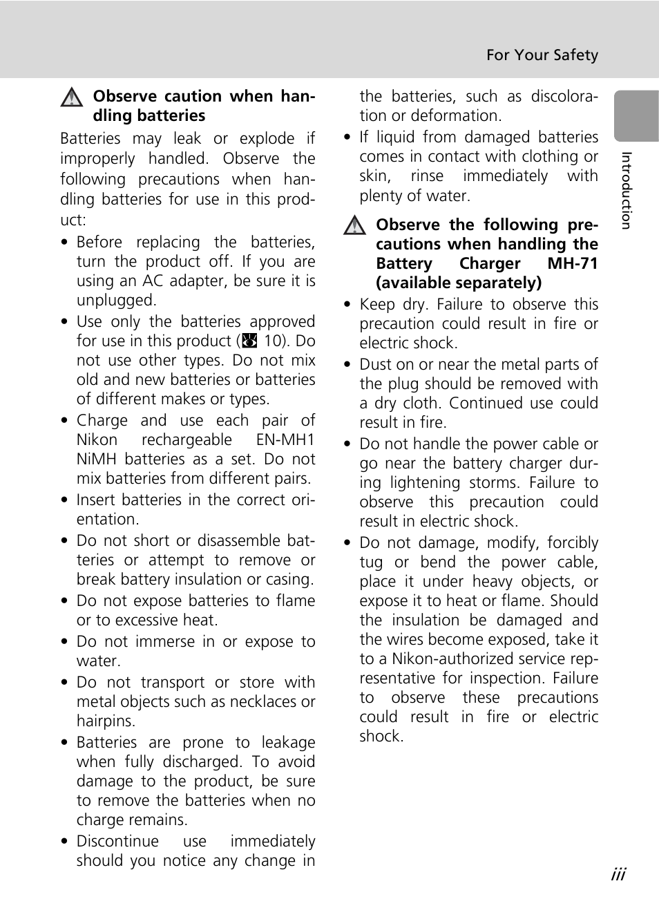 Nikon L12 User Manual | Page 5 / 144