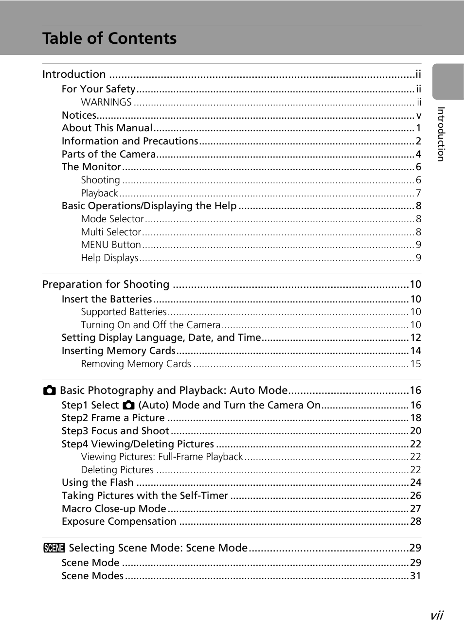 Nikon L12 User Manual | Page 9 / 144