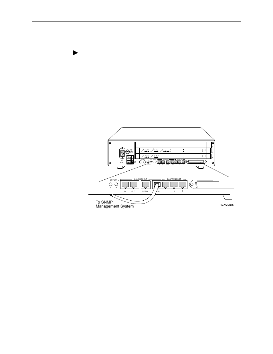 Connecting to an snmp management system, Procedure, Installing and connecting the hardware | Nortel Networks HotWire 8600 User Manual | Page 41 / 62