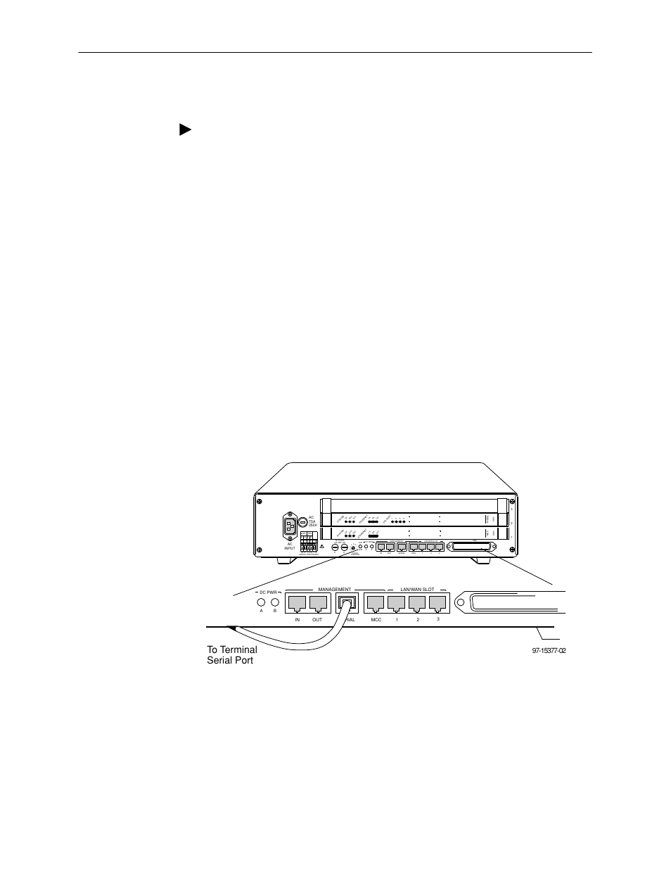 Connecting to a terminal or laptop computer, Procedure, Installing and connecting the hardware | Nortel Networks HotWire 8600 User Manual | Page 42 / 62