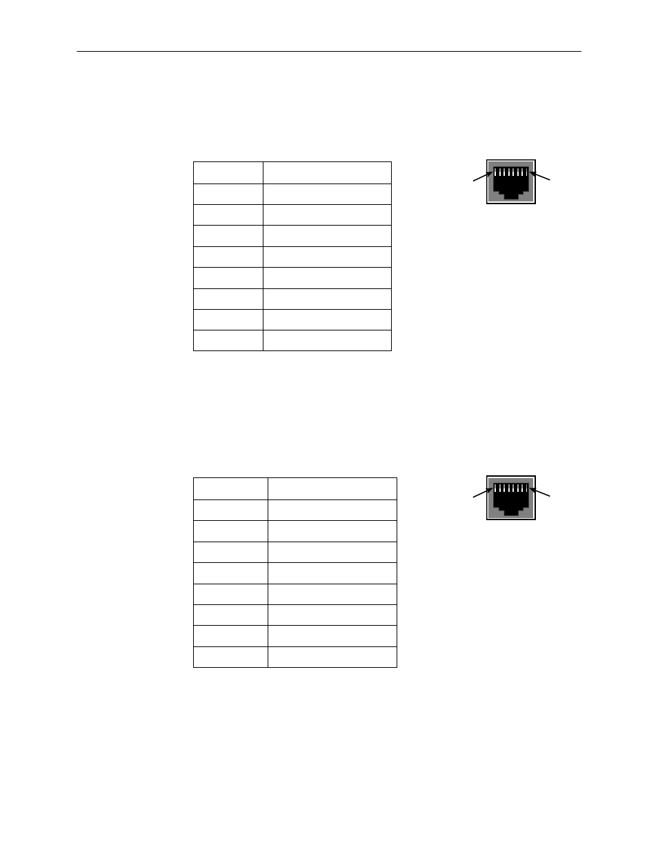 Pin modular lan/wan slot connector pinouts | Nortel Networks HotWire 8600 User Manual | Page 53 / 62