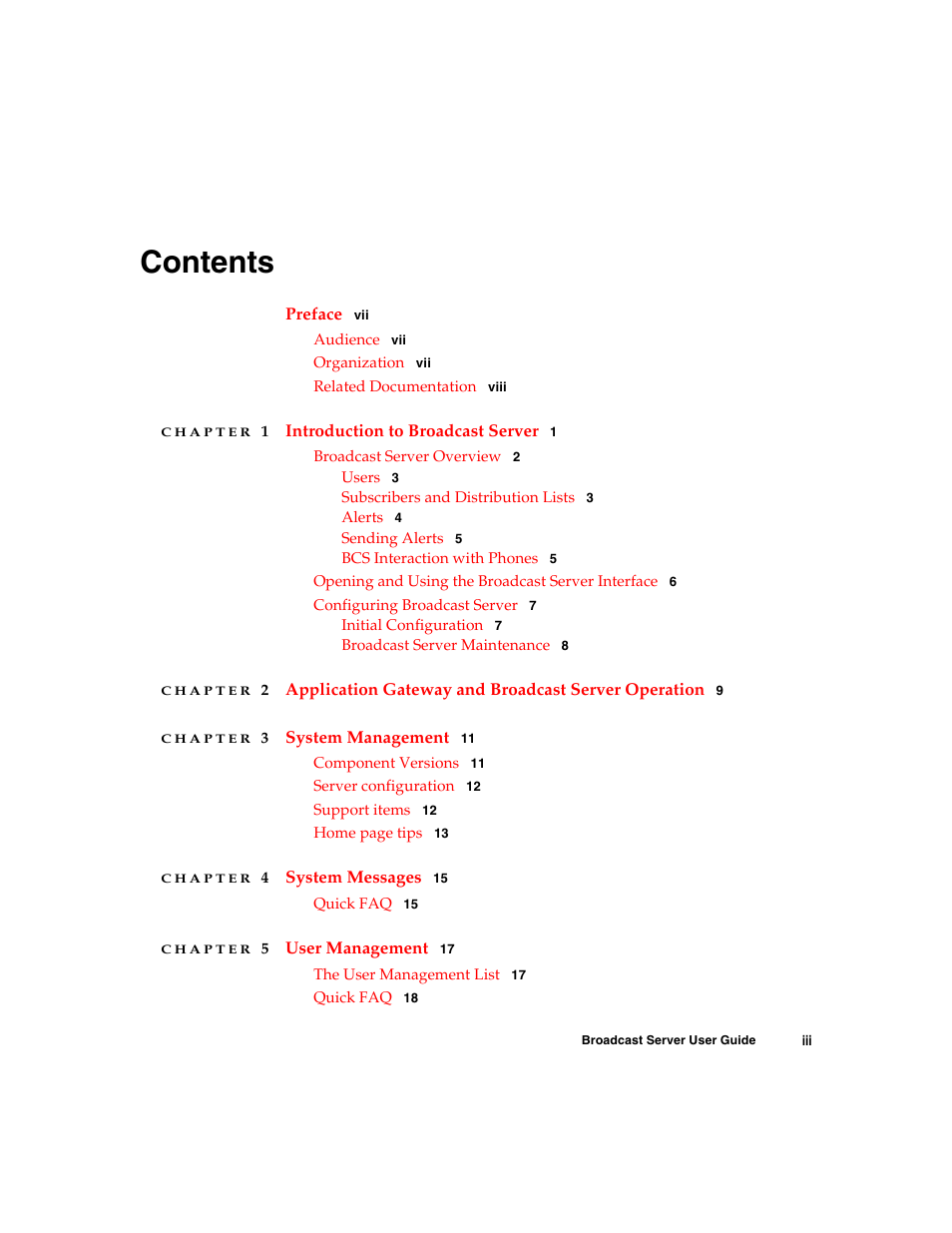 Nortel Networks Broadcast Server User Manual | Page 3 / 84