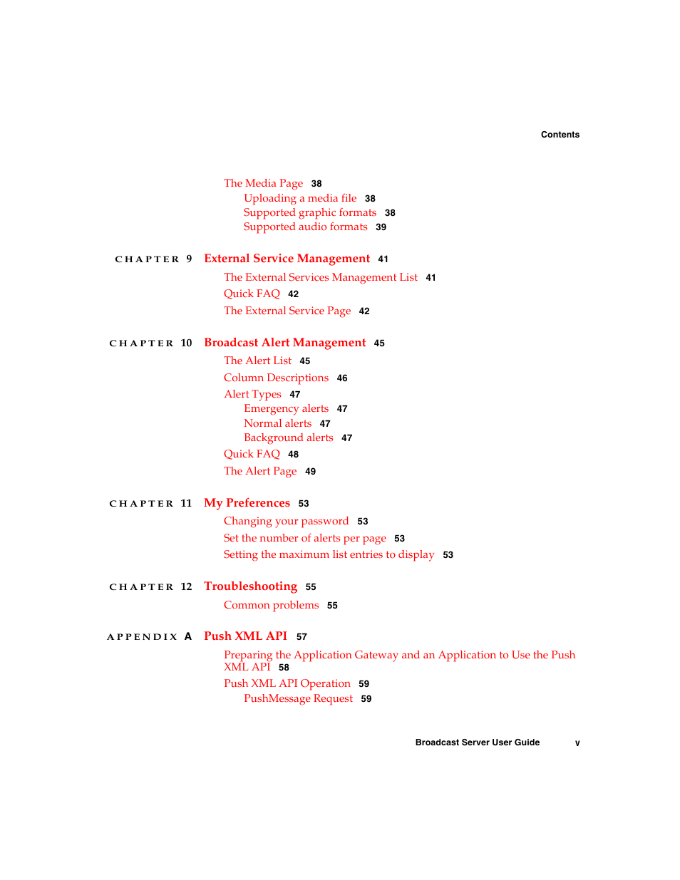 Nortel Networks Broadcast Server User Manual | Page 5 / 84