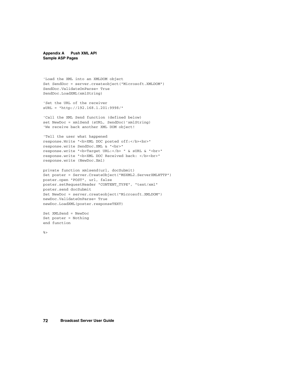 Nortel Networks Broadcast Server User Manual | Page 80 / 84