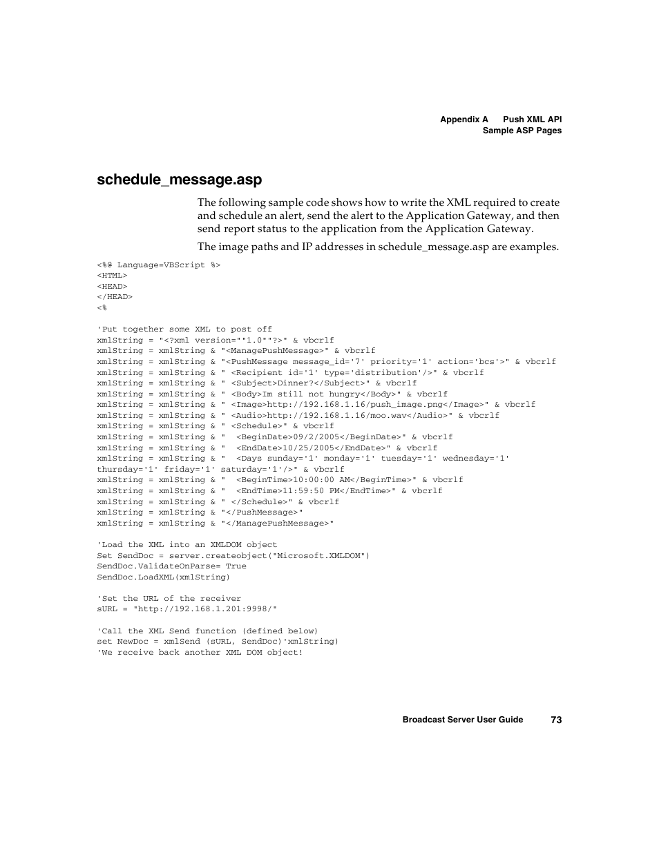 Schedule_message.asp | Nortel Networks Broadcast Server User Manual | Page 81 / 84