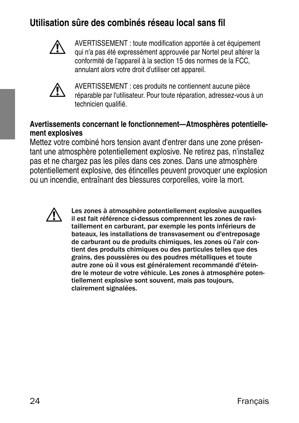 Nortel Networks 6120 User Manual | Page 24 / 84
