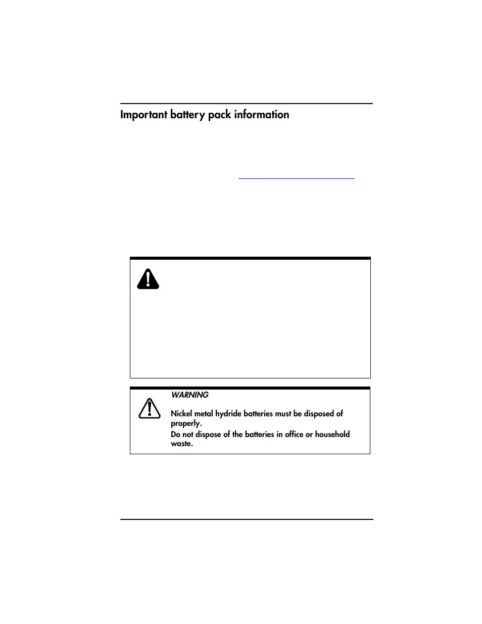 Important battery pack information | Nortel T7406 User Manual | Page 15 / 56