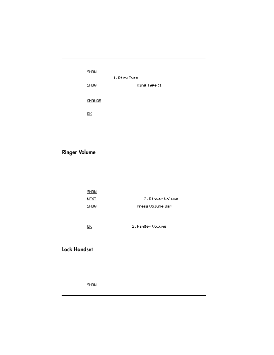 Ringer volume lock handset | Nortel T7406 User Manual | Page 34 / 56