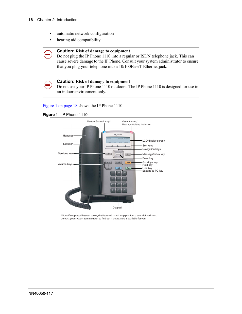 Nortel Networks 1100 User Manual | Page 18 / 30
