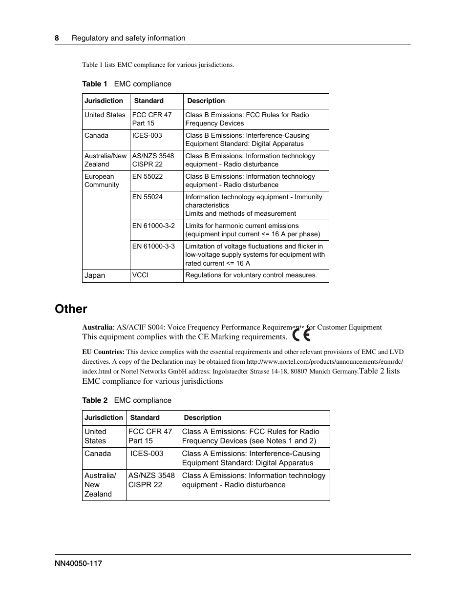 Other | Nortel Networks 1100 User Manual | Page 8 / 30